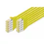 DIGITUS komutacinis kabelis - CAT6a - S/FTP - Snagless - 1m - geltonas - 10 vnt.
