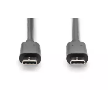 DIGITUS ASSMANN USB Type-C jungiamasis kabelis, tipas C į C V/V, 1 m didelės spartos, juodas