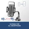 Cellularline Hug Flexi - Universalus automobilinis laikiklis išmaniajam telefonui su siurbtuku
