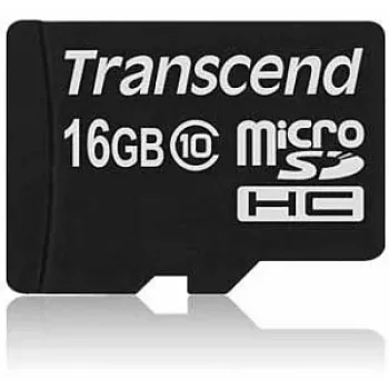 „Transcend“ 16 GB „MicroSDHC“ 10 klasės atmintinė TS16GUSDC10