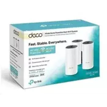 TP-Link AC1200 + AV1000 viso namo hibridinė „Mesh“ Wi-Fi sistema, 3 vnt. rinkinys