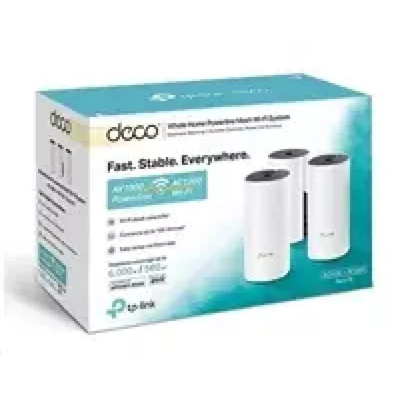 TP-Link AC1200 + AV1000 viso namo hibridinė „Mesh“ Wi-Fi sistema, 3 vnt. rinkinys