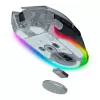 Žaidimų pelė Razer Basilisk V3 Pro 35K Phantom White Edition — optinėms ir lazerinėms pelėms optimizuotas žaidimų paviršius