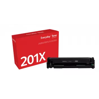„Everyday™“ juodas dažų kasetė, suderinama su HP 201X (CF400X), didelės talpos