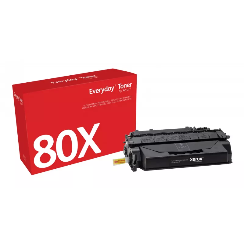 Everyday™ juodas dažų kasetė, suderinama su HP 80X (CF280X), didelės talpos
