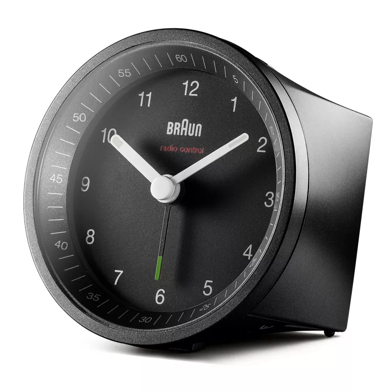 Braun BC07 kvarcinis žadintuvas, juodas