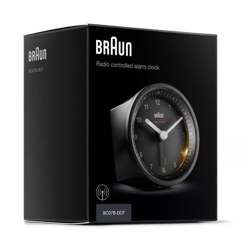 Braun BC07 kvarcinis žadintuvas, juodas