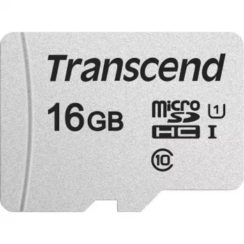 TRANSCEND Micro Sdhc Card 300s 16GB Uhs-i U1 su adapteriu