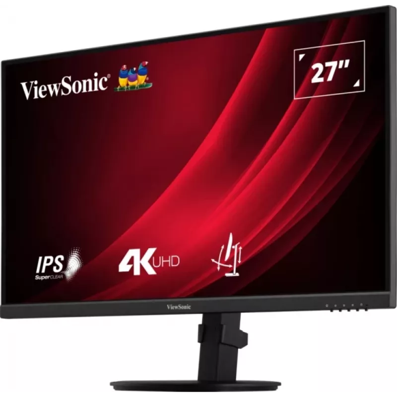 Viewsonic VG Series VG2708-4K kompiuterio monitorius 68.6 cm (27 colių) 3840 x 2160 pikselių 4K Ultra HD LED Juodas