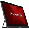 Viewsonic TD1630-3 kompiuterio monitorius 39,6 cm (15,6 colio) 1366 x 768 pikselių HD LCD jutiklinis ekranas su kelių vartotojų palaikymu, juodos spalvos
