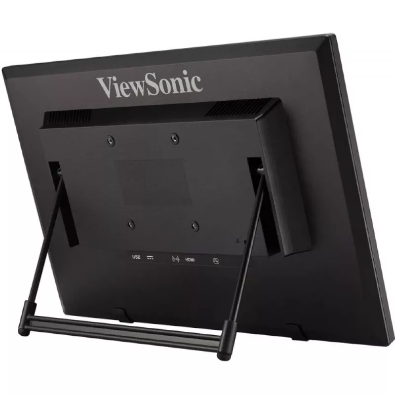 Viewsonic TD1630-3 kompiuterio monitorius 39,6 cm (15,6 colio) 1366 x 768 pikselių HD LCD jutiklinis ekranas su kelių vartotojų palaikymu, juodos spalvos