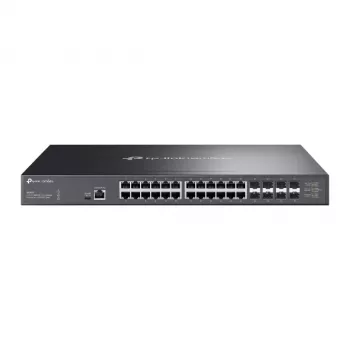 TP-Link Omada 24 prievadų 10GBASE-T L2+ valdomas jungiklis su 8 10GE SFP+ lizdais