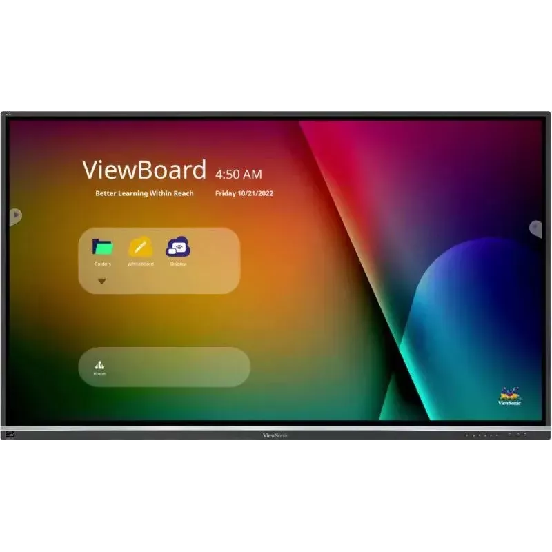 Viewsonic IFP7550-5F interaktyvi lenta 190,5 cm (75 colių) 3840 x 2160 pikselių liečiamas ekranas Juoda HDMI