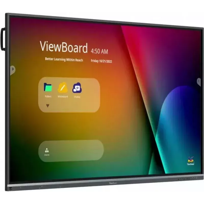 Viewsonic IFP7550-5F interaktyvi lenta 190,5 cm (75 colių) 3840 x 2160 pikselių liečiamas ekranas Juoda HDMI