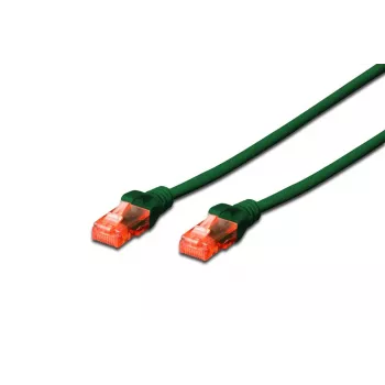 DIGITUS komutacinis kabelis - CAT6 - U/UTP - Snagless - Cu - 0,25m - Žalias