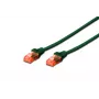 DIGITUS komutacinis kabelis - CAT6 - U/UTP - Snagless - Cu - 0,25m - Žalias