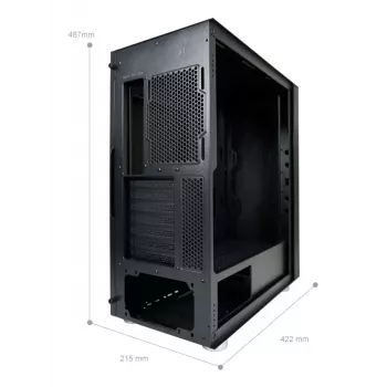 PC korpusas LC-Power LC-8000B-ON Midi Tower juodas