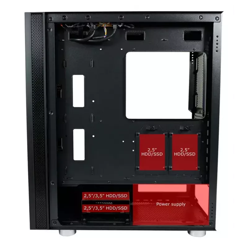 PC korpusas LC-Power LC-8000B-ON Midi Tower juodas