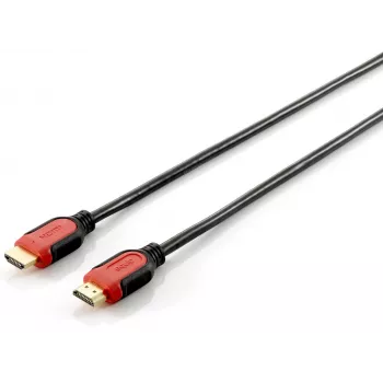 Equip HDMI 2.0 kabelis, Dual Color, 2m, 28AWG, 2 m, HDMI Type A (Standard), HDMI Type A (Standard), 3D, 10.2 Gbit/s, juoda, raudona