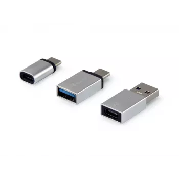 Equip USB-C OTG adapteris, 3 vnt., USB C, USB C, USB A, USB A, Micro-USB, USB C, sidabrinis