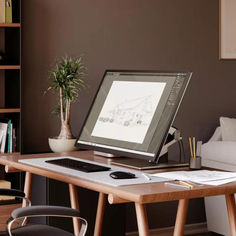 ALOGIC stalinis monitorius - Clarity Max Touch - 32 colių liečiamasis ekranas - 3840x2160 (4K UHD) su USB-C maitinimo tiekimu ir internetine kamera