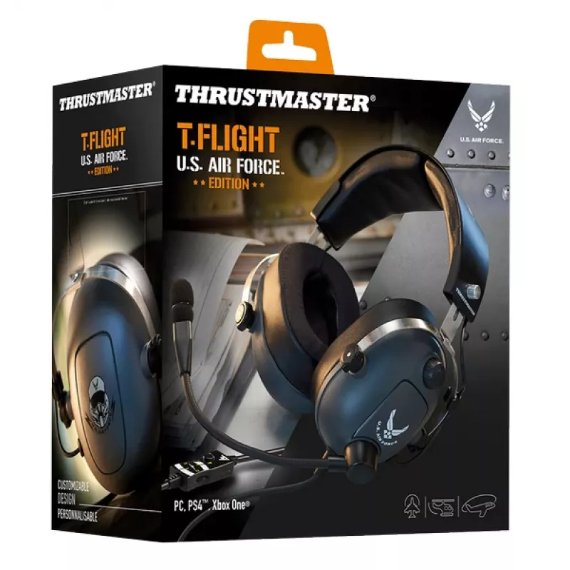 Thrustmaster T.Flight U.S. Air Force Edition laidinės žaidimų ausinės, juodos