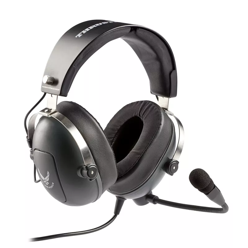 Thrustmaster T.Flight U.S. Air Force ausinės laidinės ant galvos Aviacija / skrydžių valdymas Juoda, Pilka