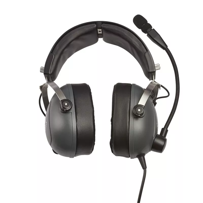Thrustmaster T.Flight U.S. Air Force ausinės laidinės ant galvos Aviacija / skrydžių valdymas Juoda, Pilka