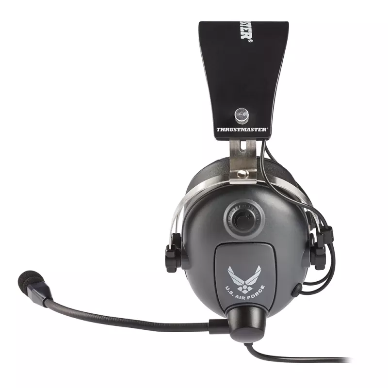 Thrustmaster T.Flight U.S. Air Force ausinės laidinės ant galvos Aviacija / skrydžių valdymas Juoda, Pilka