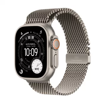 APPLE Watch Ultra 3 (2025) 5G 49mm Natural Titanium Case su Natural Titanium Milanese Loop M