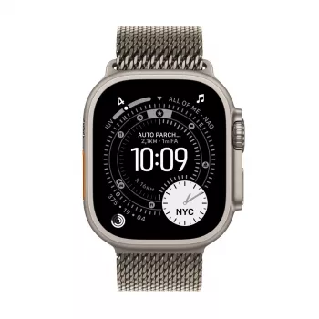 APPLE Watch Ultra 3 (2025) 5G 49mm Natural Titanium Case su Natural Titanium Milanese Loop M