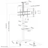 Neomounts PLASMA-M1900E TV trolley 37-70 inch - rotatable