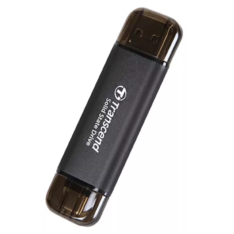 TRANSCEND Esd310c - 512 GB nešiojamasis SSD - USB Type-A / USB Type-C