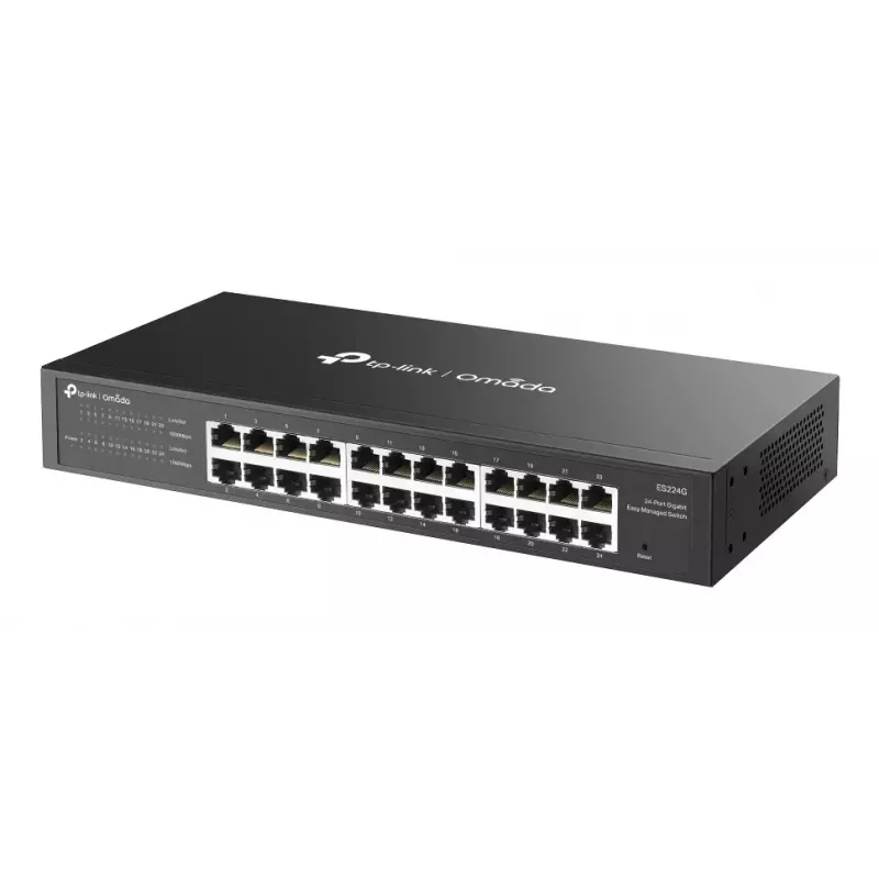 TP-Link Omada ES224G tinklo jungiklis Valdomas L2 Gigabit Ethernet (10/100/1000) Juodas