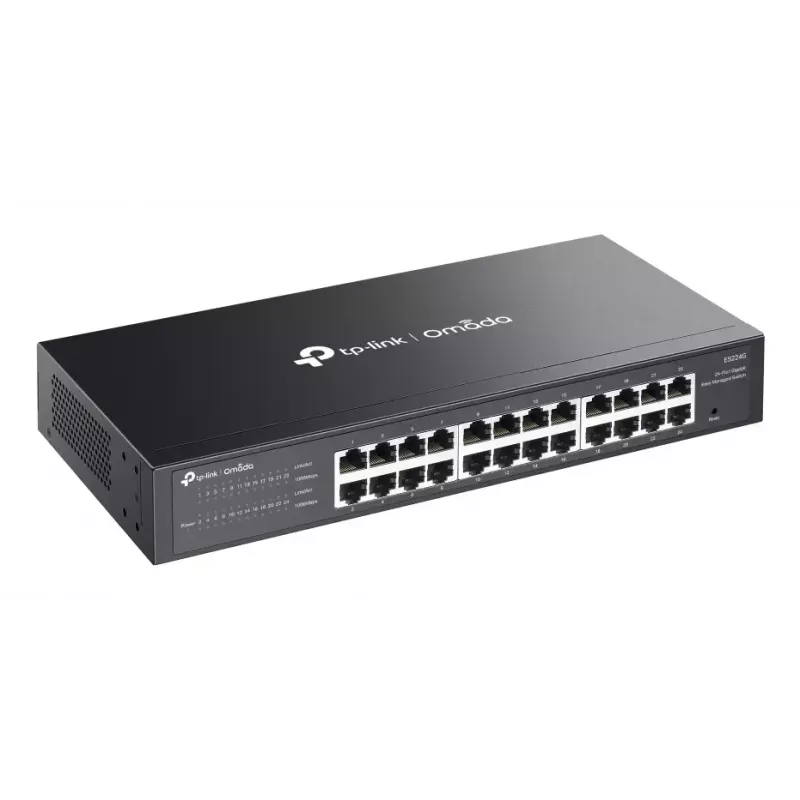 TP-Link Omada ES224G tinklo jungiklis Valdomas L2 Gigabit Ethernet (10/100/1000) Juodas