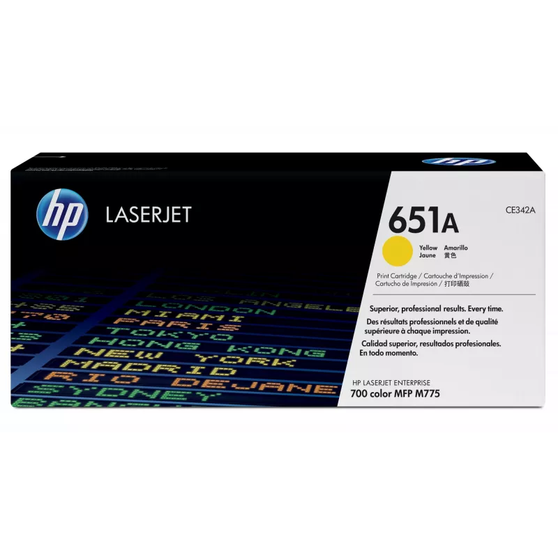 HP 651A geltona Originali LaserJet tonerių kasetė, 16000 puslapių, Geltona, 1 vnt.