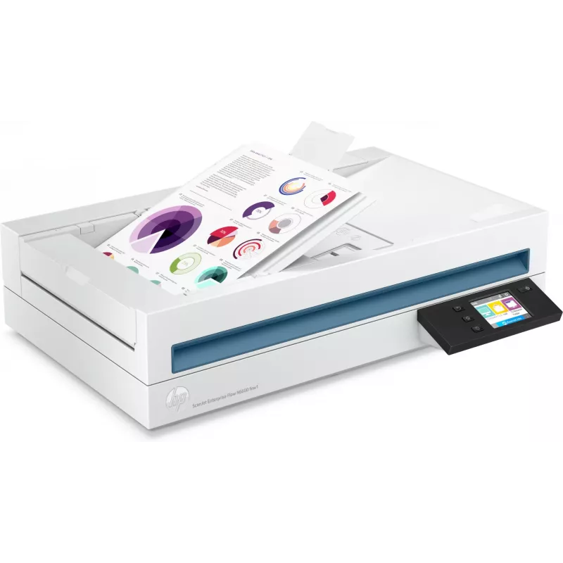 “HP Scanjet Enterprise Flow N6600 fnw1” plokščiasis ir ADF skaitytuvas 1200 x 1200 DPI A4 Baltas