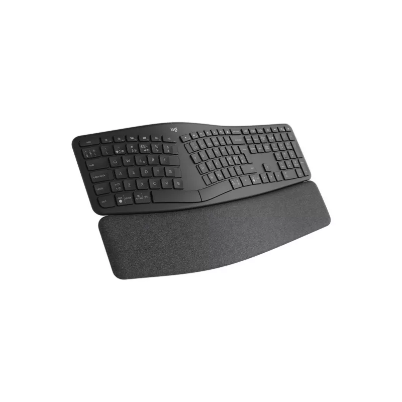 LOGITECH Ergo K860 - belaidė ergonominė padalinta klaviatūra, grafito spalvos, prancūziška AZERTY išdėstymu