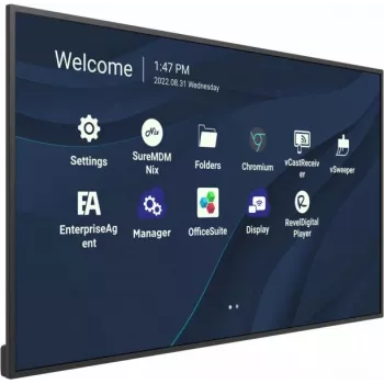 Viewsonic CDE4330 reklaminis ekranas 109,2 cm (43 coliai) Wi-Fi 450 cd/m² 4K Ultra HD juodas su integruotu procesoriumi Android 11