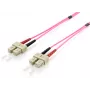 Equip SC/SC šviesolaidinis komutacinis kabelis, OM4, 0,5 m
