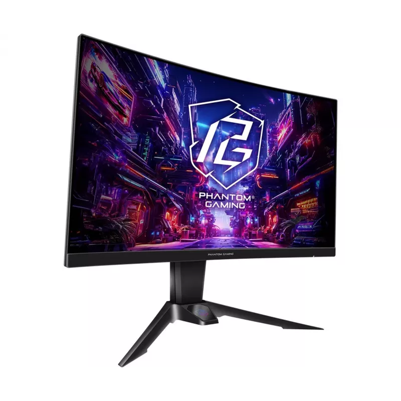 ASROCK Gaming Monitor - Pg27qrt2a - 27in - 2560 X 1440 Qhd - Išlenktas 180Hz - Juodas