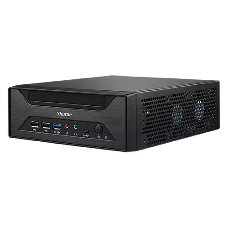 Shuttle XPC slim Barebone XH610 - S1700, Intel H610, 1xDP, 1xHDMI, 1x VGA, 2x COM (RS232), 2x LAN (2.5G ir 1G), 1x slim5.25 colio, 2x 3.5 colio, 2x M.2, 24/7 nuolatinis veikimas