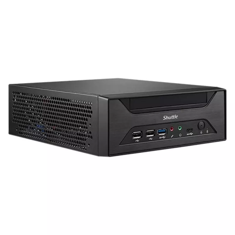 Shuttle XPC slim Barebone XH610 - S1700, Intel H610, 1xDP, 1xHDMI, 1x VGA, 2x COM (RS232), 2x LAN (2.5G ir 1G), 1x slim5.25 colio, 2x 3.5 colio, 2x M.2, 24/7 nuolatinis veikimas