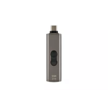 TRANSCEND SSD - Esd330c nešiojamasis diskas - 1 TB - USB Type-C - tamsiai pilkai ruda