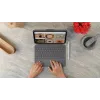 LOGITECH Combo Touch iPad (10-os kartos) - Oxford Pilka - Qwerty UK