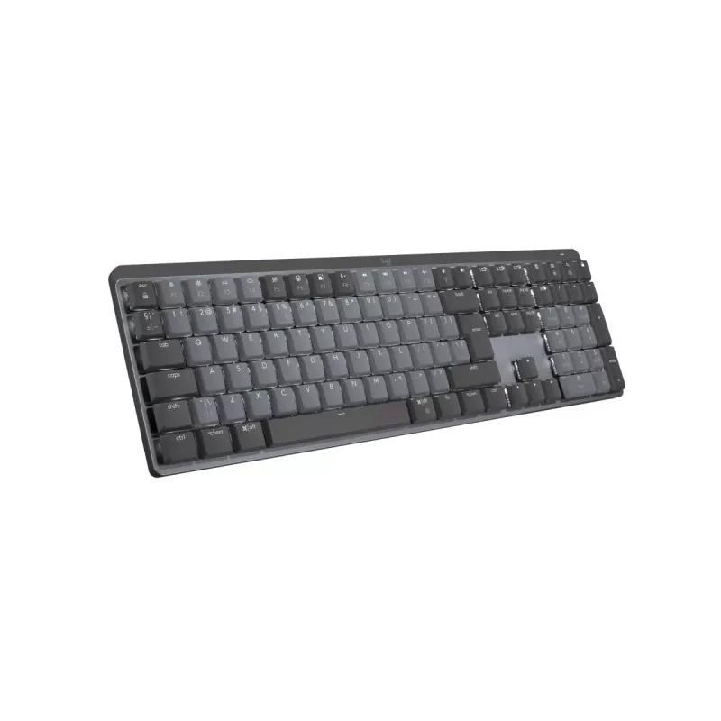 LOGITECH MX Mechanical belaidė apšviečiama našumo klaviatūra – grafito spalvos, US International Qwerty, taktiliniai tylūs klavišai