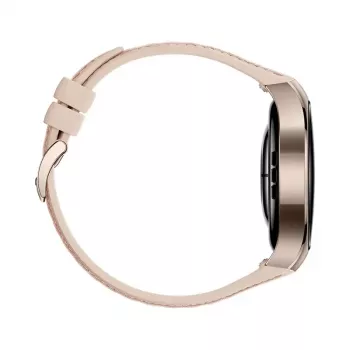 Išmanusis laikrodis HUAWEI WATCH 5 — 42 mm nerūdijantis plienas, 1,38 colio (3,51 cm) AMOLED, GPS, 540 mAh, smėlio spalvos