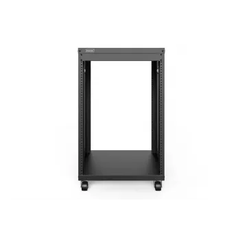 DIGITUS 16U AVS stovas 780x507x460 mm, srieginės tvirtinimo angos, ratukai, juodas