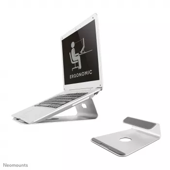 Neomounts NSLS025 Laptop stovas 10-17 colių - universalus, Laptop stovas, Sidabrinis, Aliuminis, 25,4 cm (10 colių), 43,2 cm (17 colių), 5 kg