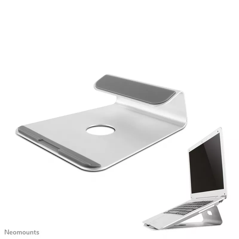 Neomounts NSLS025 Laptop stovas 10-17 colių - universalus, Laptop stovas, Sidabrinis, Aliuminis, 25,4 cm (10 colių), 43,2 cm (17 colių), 5 kg